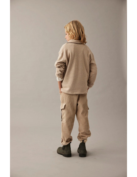 Soft brushed knit sweater Stone Timor 2