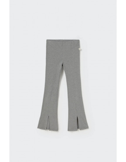 Soft cotton rib leggings Grey Cuba