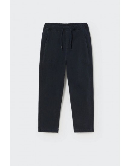 Cotton peach twill pants Navy Fabio 8Y