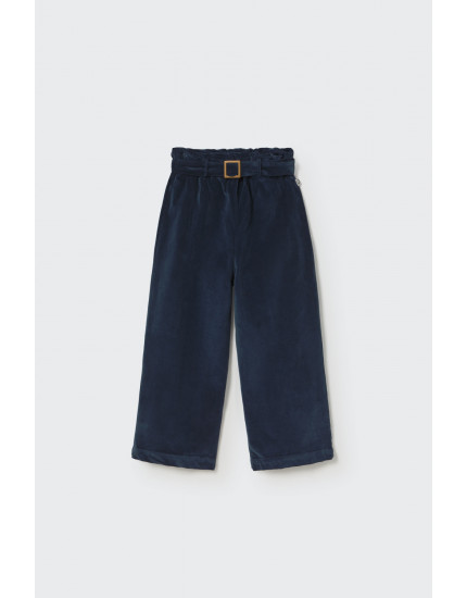 Woven velour pants Navy Lima 12Y