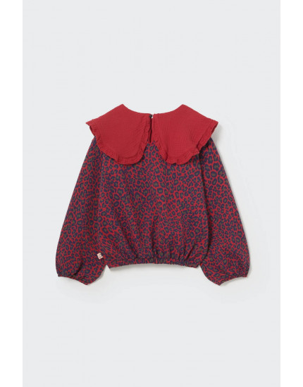 Animal print fleece sweatshirt Red Velvet Genoa 3Y