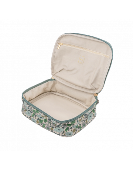 Soft beauty bag Liberty Poppy and Daisy Teal  3