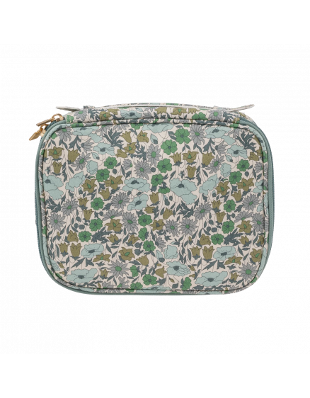 Soft beauty bag Liberty Poppy and Daisy Teal  2