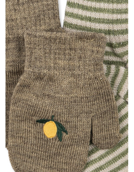 2 Pack Filla Mittens Lemon Stripe 2
