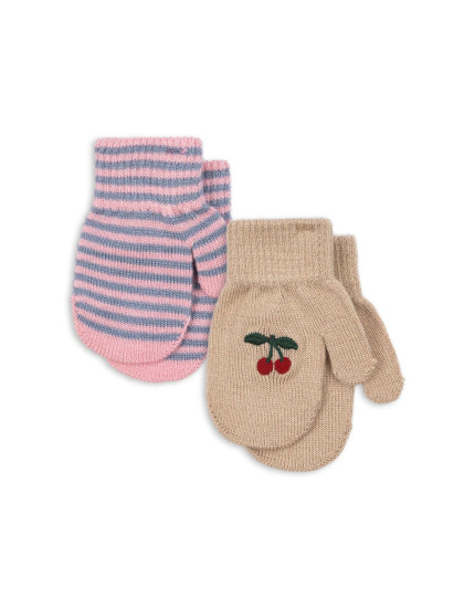 2 Pack Filla Mittens Cherry Stripe One Size