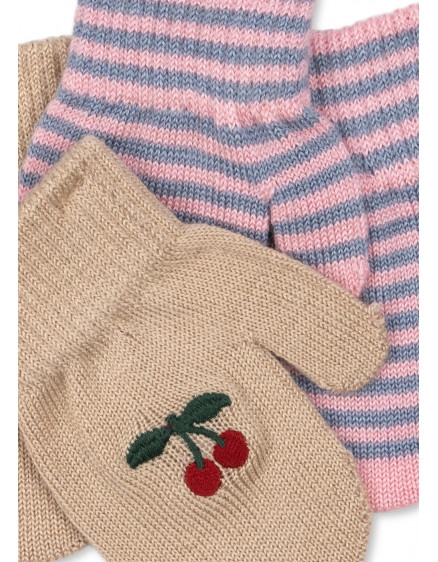 2 Pack Filla Mittens Cherry Stripe 2