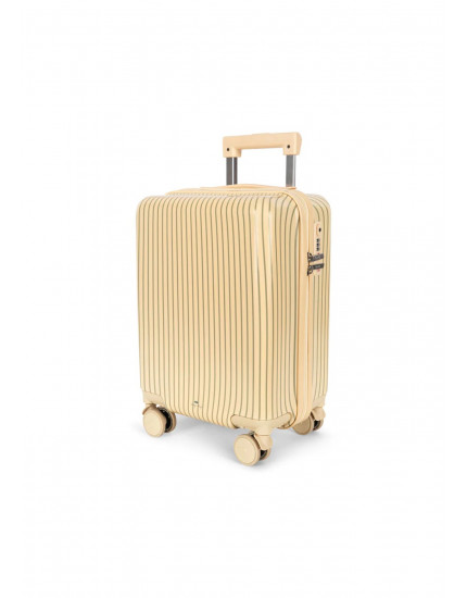 Travel Suitcase Tea Stripe One Size