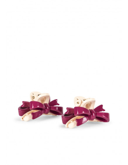 2 Pack Belis Bow Hair Claw Sangria 5
