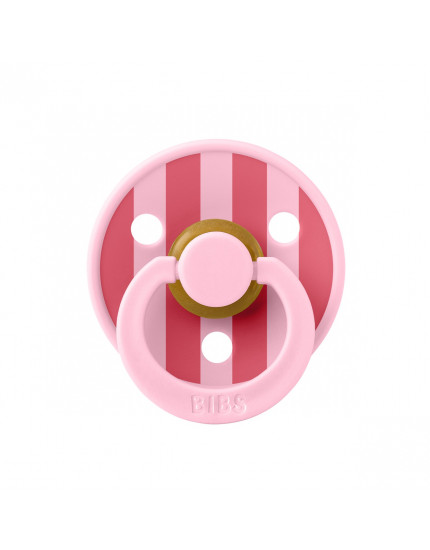 Pacifier Studio Colour Block Latex Baby Pink Coral  0-6M