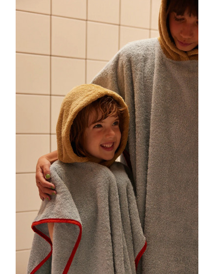 Bath Poncho Wonders Zissou Blue 4