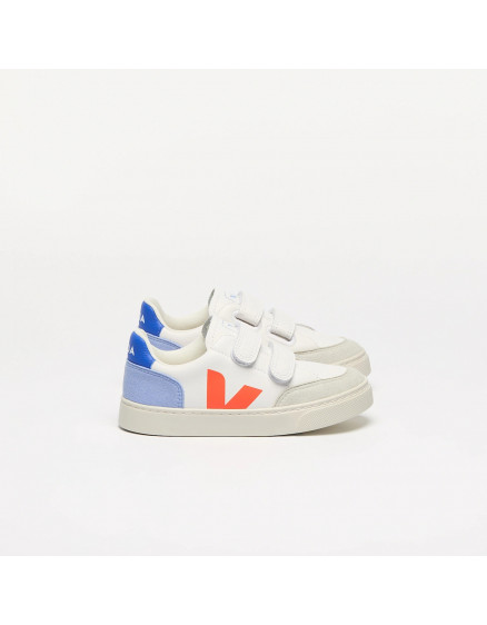 V-12 Leather White Multico Orange Fluo 3