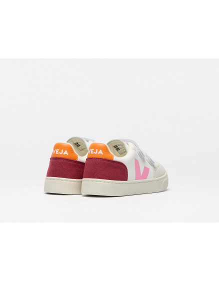 V-12 Leather White Multico Marsala 3