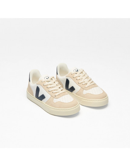 V-10 Laces Leather White Nautico Almond