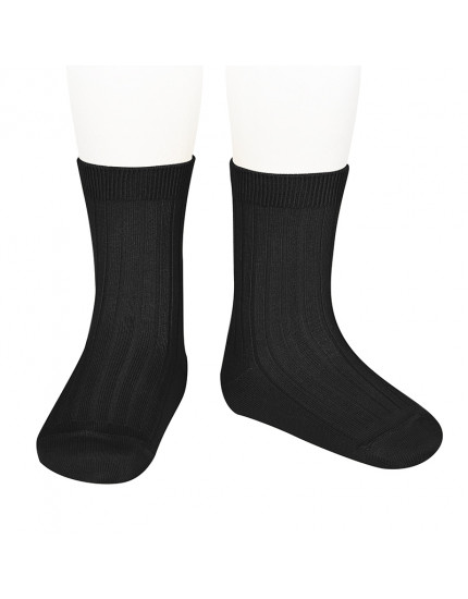 Шкарпетки в рубчик Black 900 Розмір 12 39/41 143-154 см