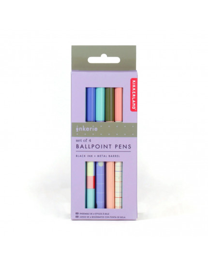 Inkerie Set of 4 Ballpoint Pens One Size