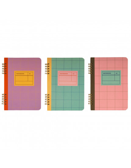 Spiral Bound A5 Notebook One Size