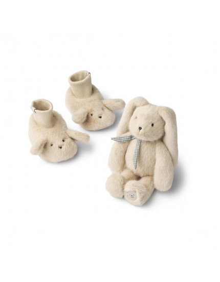 Basim Rabbit Baby Plush Gift Set Mist