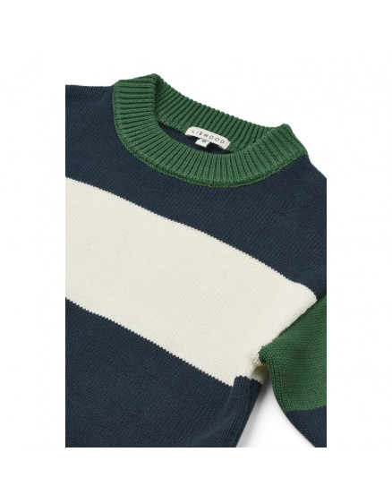 Orlane Stripe Knit Jumper Classic Navy 3