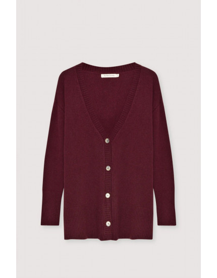 Agatha Woman Cardigan Plum Fantasy L