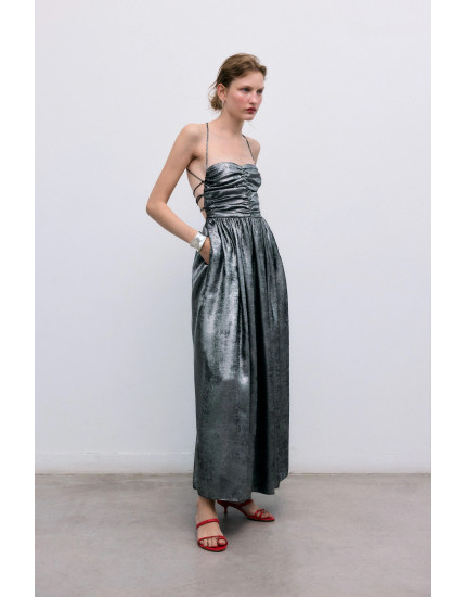 Uxia Woman Dress Silver L