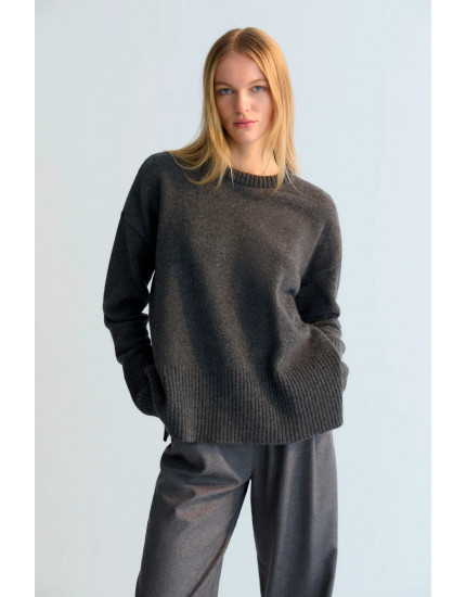 Agatha Woman Jumper Mid Grey L