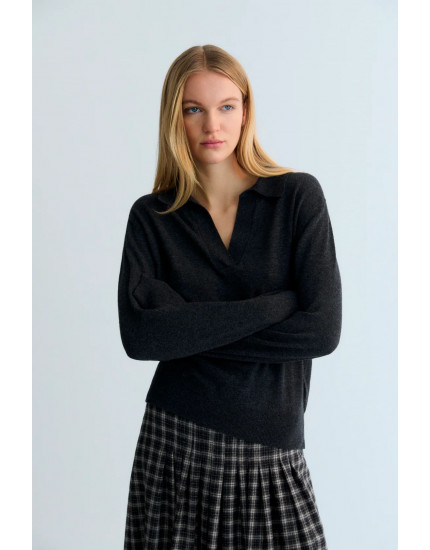 Agatha Woman Polo Galactic Grey L