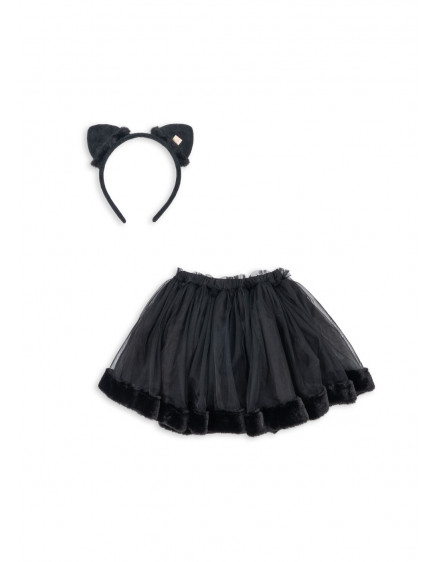 Cat Skirt Costume Black 4