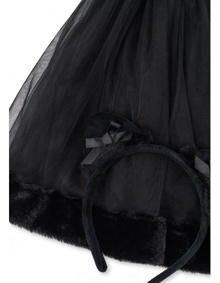 Cat Skirt Costume Black 2