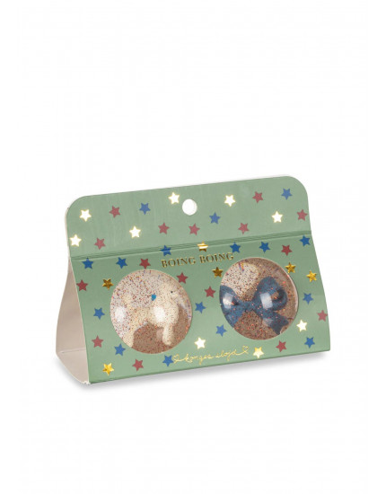 Bouncing Ball Poodle Bow Set