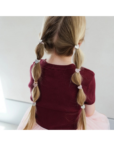 8 x Резинки Heart Mini Shimmer 3