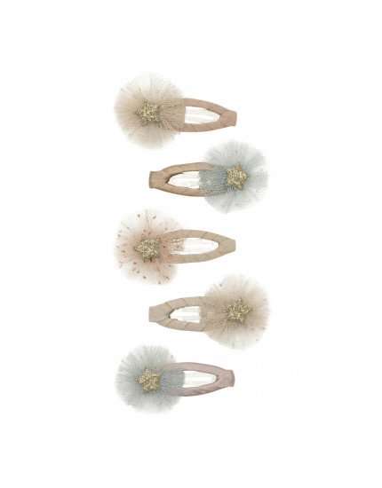 Mini Tulle Rosette Clic Clacs Neutral One Size