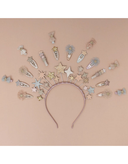 5 x Заколки Mini Tulle Rosette Neutral 4