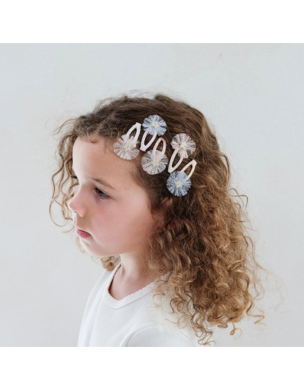 5 x Заколки Mini Tulle Rosette Neutral 3