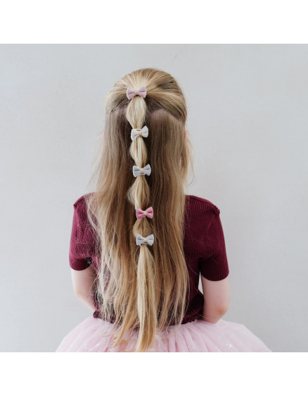 Tinkerbell Velvet Bow Mini Ponies Pink 2