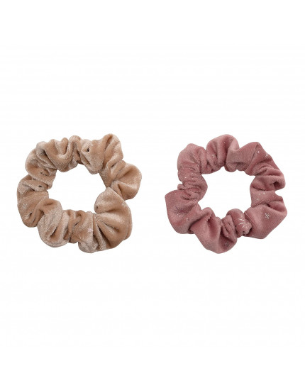 Velvet Scrunchie Pack Pink One Size
