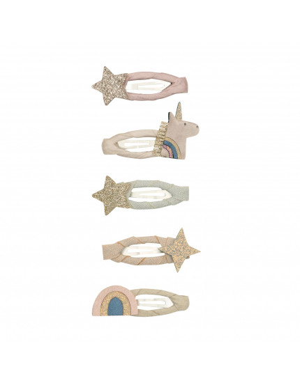 Celeste Unicorn Mini Clic Clacs Pink One Size