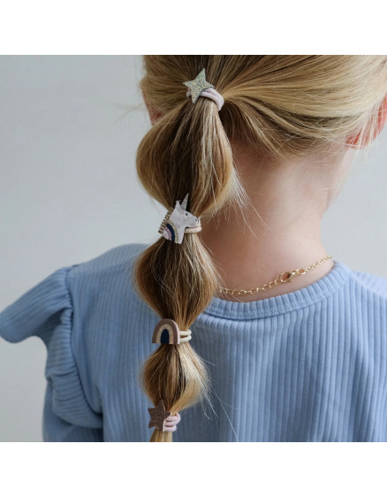 8 x Резинки Celeste Unicorn Mini Pink 4