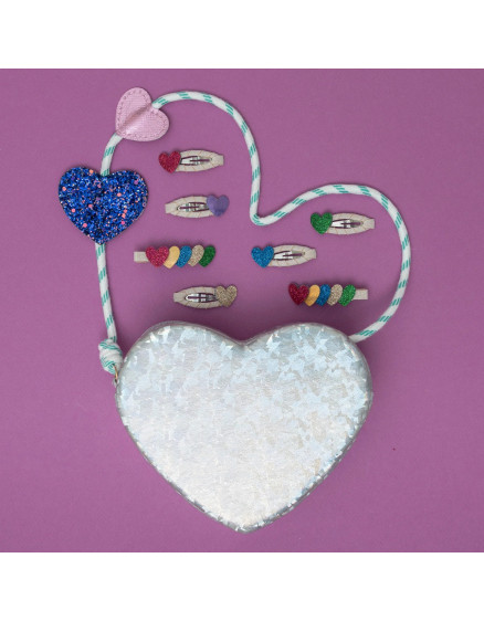 5 x Заколки Jazzy Heart Bright 2