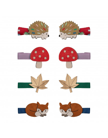 Autumn Woodland Mini Clips Multi