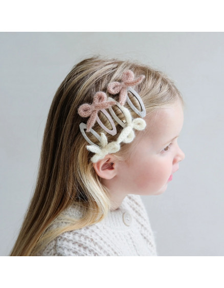 4 x Заколки Granny Knitted Bow 2