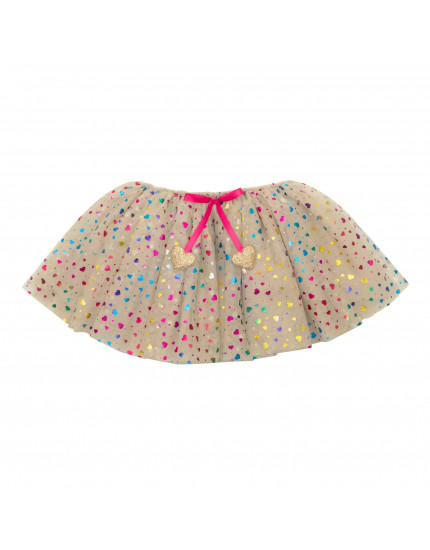 Rainbow Hearts Tutu One Size