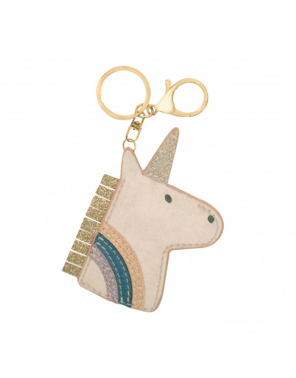 Unicorn Keyring Pink One Size