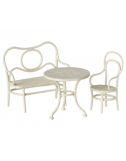 Café set, Mouse Small - Off white One Size