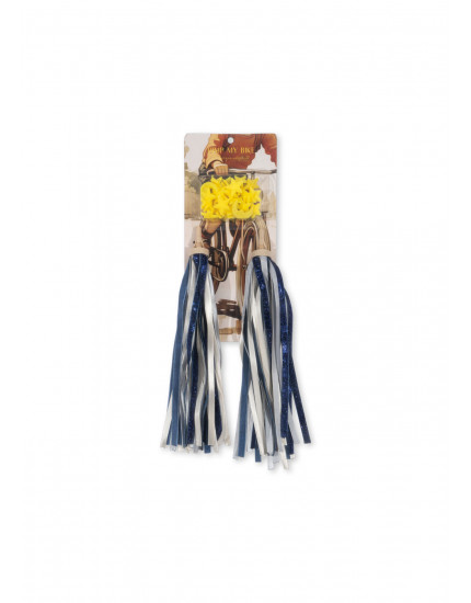 Bicycle Streamers And Beads Dark Blue Glitter