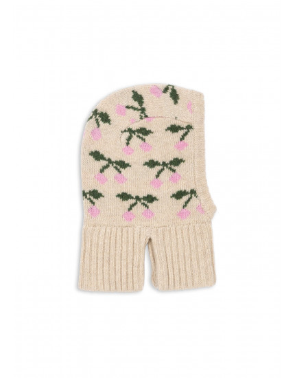 Belou Knit Balaclava Cherry 6-9M