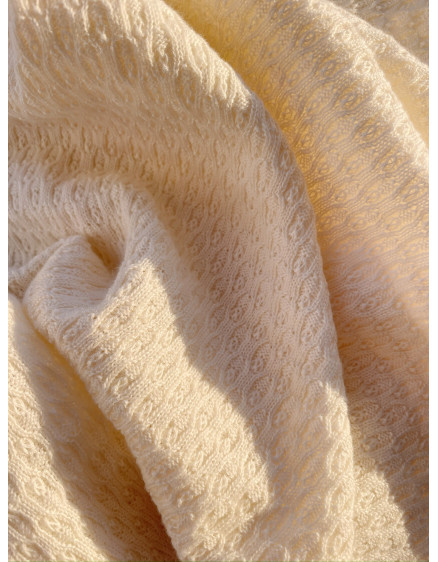 Venti Pointelle Blanket Antique White 4