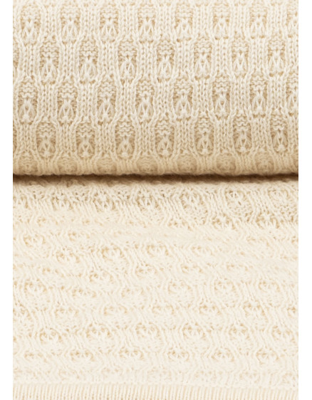 Venti Pointelle Blanket Antique White 3