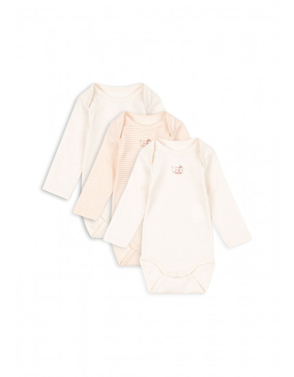 Fio Stripe 3 Pack Body Blush Mix 12M
