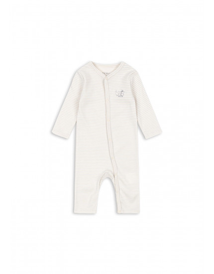 Fio Onesie Tea Stripe Gray 12M