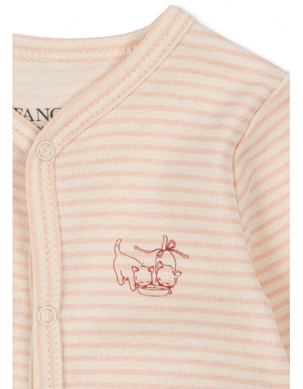 Fio Onesie Tea Stripe Cameo 3